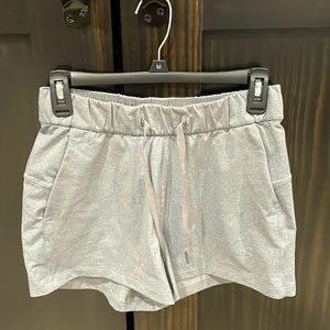 Light Grey Women’s Lululemon shorts - Size 4